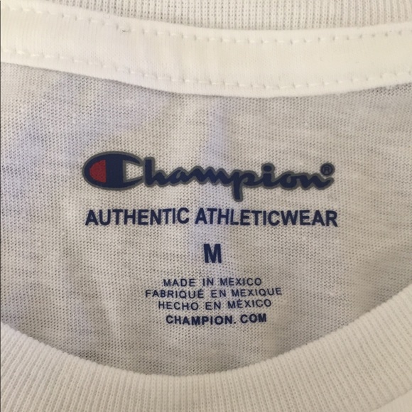 Boys Medium Champion White T-Shirt - Picture 3 of 3
